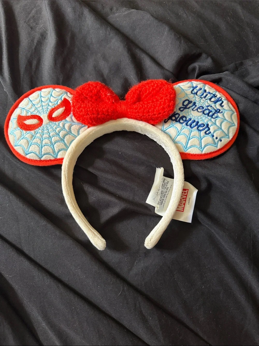 Marvel Spider-Verse Red & White Girls Ear Headband